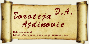 Doroteja Ajdinović vizit kartica
